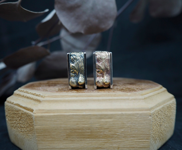 。默契之中。NO.01-3 擠臉貓 戒指/開放式 第2張的照片