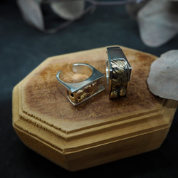 。默契之中。NO.01-3 擠臉貓 戒指/開放式 第6張的照片