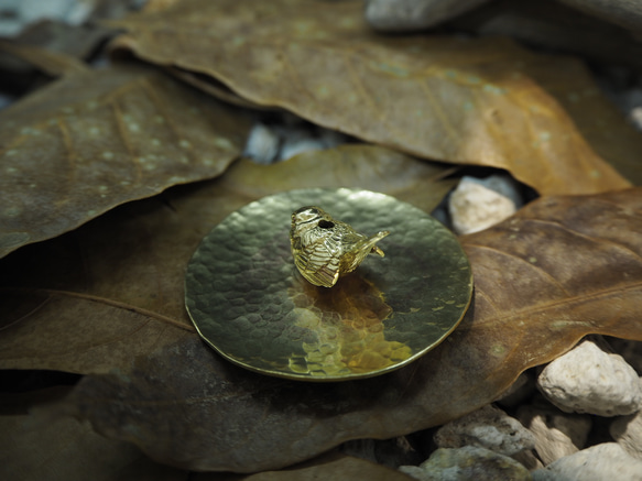 。默契之中。NO.07-2 小麻雀 線香座/黃銅 第5張的照片