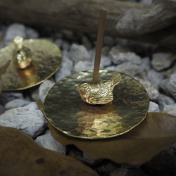 。默契之中。NO.07-2 小麻雀 線香座/黃銅 第1張的照片