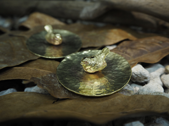 。默契之中。NO.07-2 小麻雀 線香座/黃銅 第4張的照片