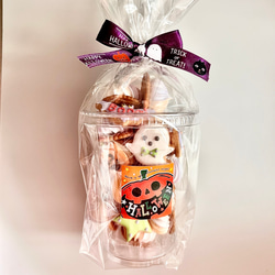 ハロウィンアイシングクッキー&チョコ入りメレンゲセット 2枚目の画像