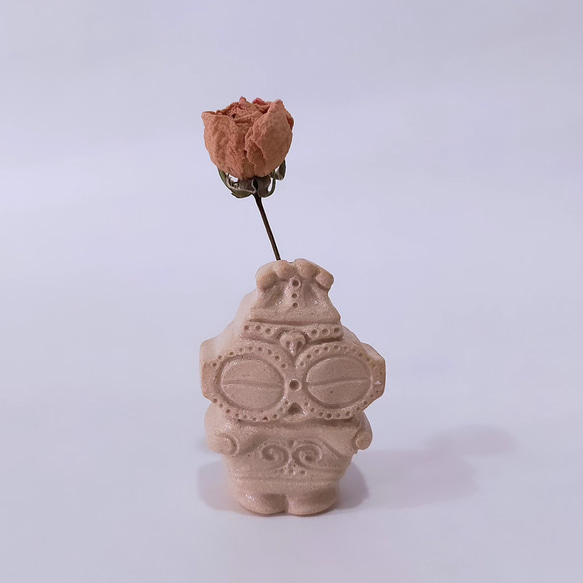 ミキモト時計&一輪挿し花瓶&リンゴ置き物 ミキモト時計&一輪挿し花瓶