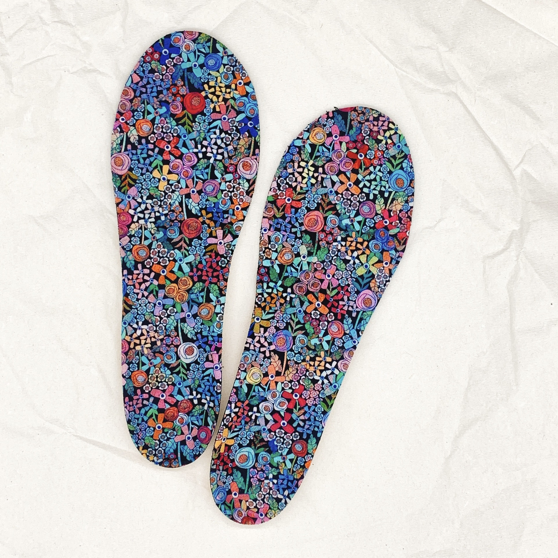 見せたくなるインソール－お花畑－履く時ワクワク♩歩いてらくらく