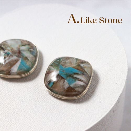 4種から選択】ターコイズ風 小粒イヤリング/ピアス /1点もの