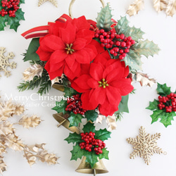 ☆アンティークブルー ローズ フラワーリース＜アーティフィシャル