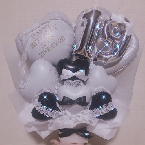 佐藤　バルーンアレンジ　ギフト　推し活　生誕祭　フラスタ　卓フラ　メイド フラスタ卓フラバルーンギフトバルスタ生誕祭推しフラワーアレンジ