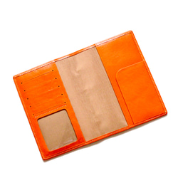 【お薬手帳ケース：3色】ソフト仕上げ革（牛革）製　MK-1403-SG 6枚目の画像