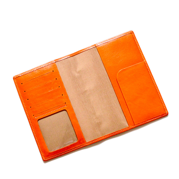 【お薬手帳ケース：3色】ソフト仕上げ革（牛革）製　MK-1403-SG 6枚目の画像