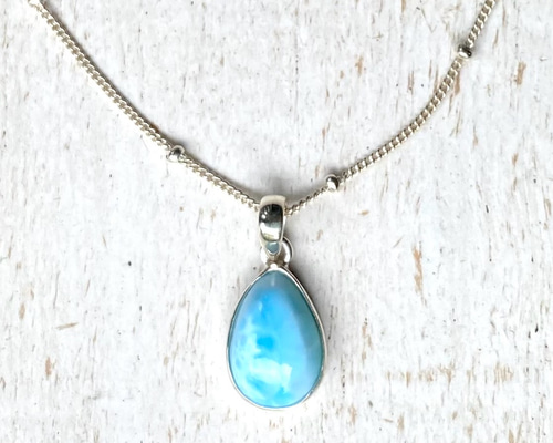 しずく ラリマー ネックレス SV925 ネックレス・ペンダント Ubud Moon