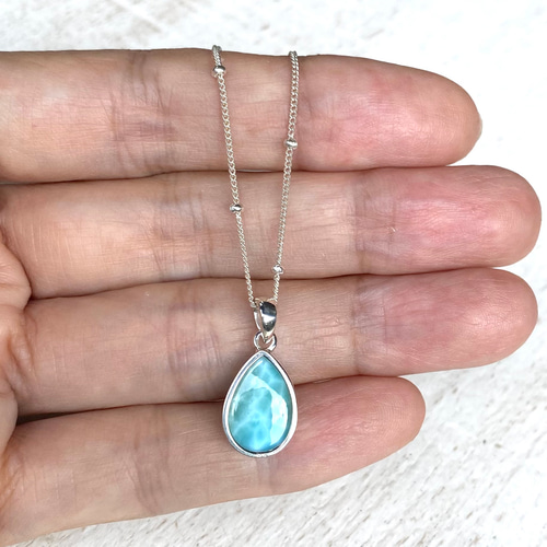 しずく ラリマー ネックレス SV925 ネックレス・ペンダント Ubud Moon