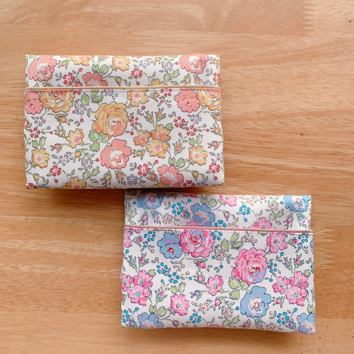 ☆フリルポケットティッシュケース＊リバティ・フェリシテ☆ピンク  