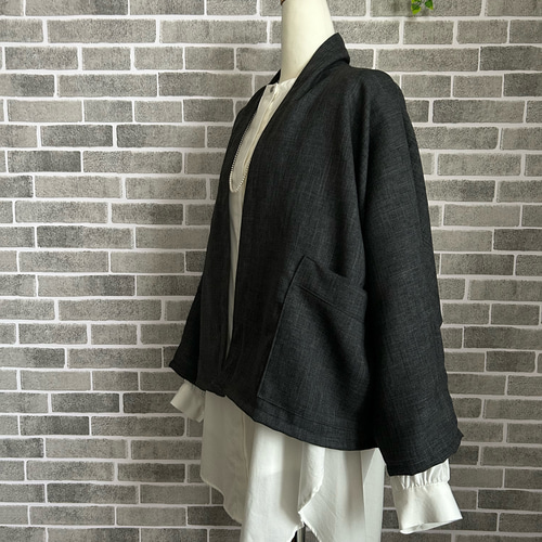Kaval ウールカシミヤドルマンジャケット Kaval ウールカシミヤドルマンジャケット