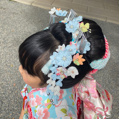 オーダー】つまみ細工 髪飾り 七五三 7歳 かんざし あんず堂 通販