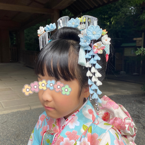 オーダー】つまみ細工 髪飾り 七五三 7歳 かんざし あんず堂 通販 