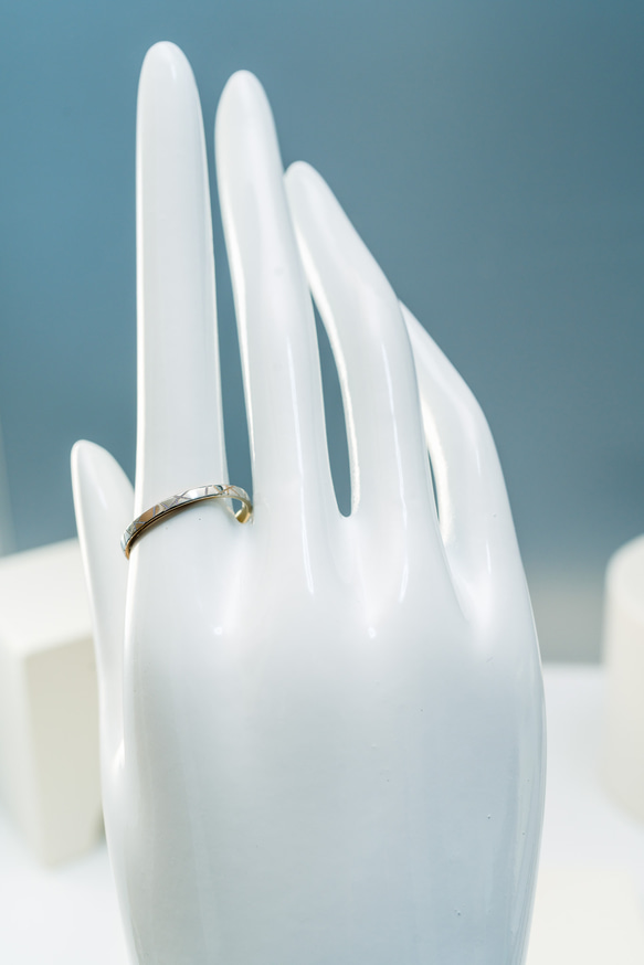 【「双秋の輪（Autumn Split）：チタンが映す鎌倉の秋」Titanium Ring】 5枚目の画像