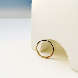 【「双秋の輪（Autumn Split）：チタンが映す鎌倉の秋」Titanium Ring】 3枚目の画像