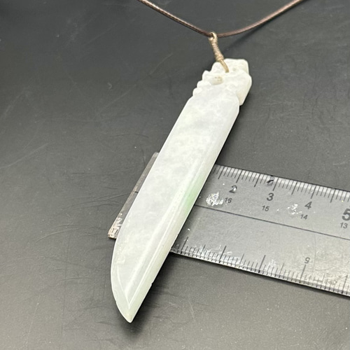 2025.8.23青銅古龍御守刀　糸魚川産上質翡翠 2025.8.23青銅古龍御守刀 糸魚川産上質翡翠 ネックレス・ペンダント