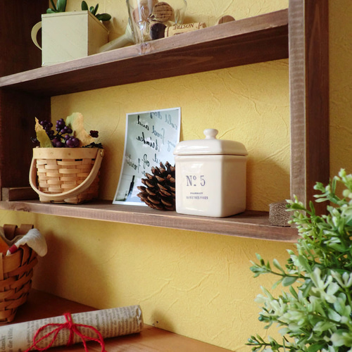 アンティーク風 ウォールシェルフ アンティーク調設置簡単ウォールシェルフ(トキオリ／Tokiori)｜通販の