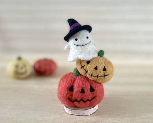 Halloween Origami]How to make a Pumpkin Ghost(using only 1