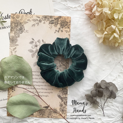 3点売れました⭐️《緑の魔法》おしゃれな モスグリーン ベルベット