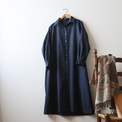 ✨日本製✨ アンプレガント 【S】 2WAY ジレ ワンピース 羽織り 綿 紺