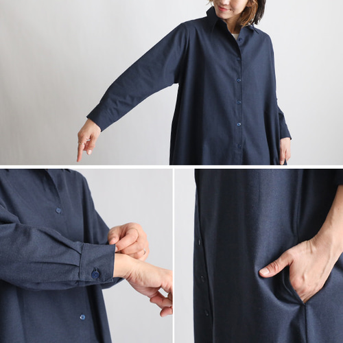 最終／クリスマスSALE ロング ワンピース 角襟 ジャケット