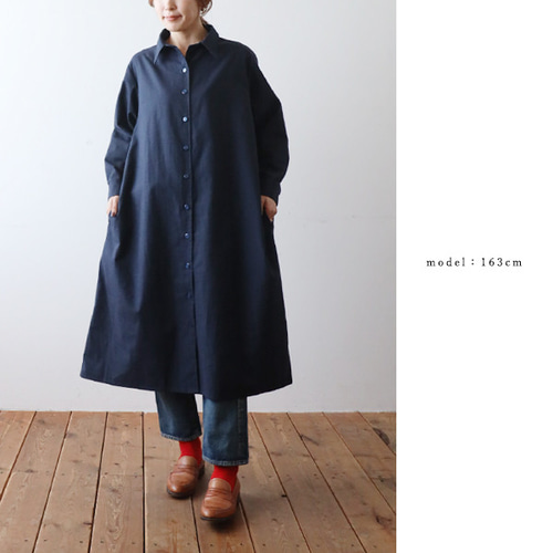 ラスト4 最終SALE ロング ワンピース 角襟ジャケット ゆったり