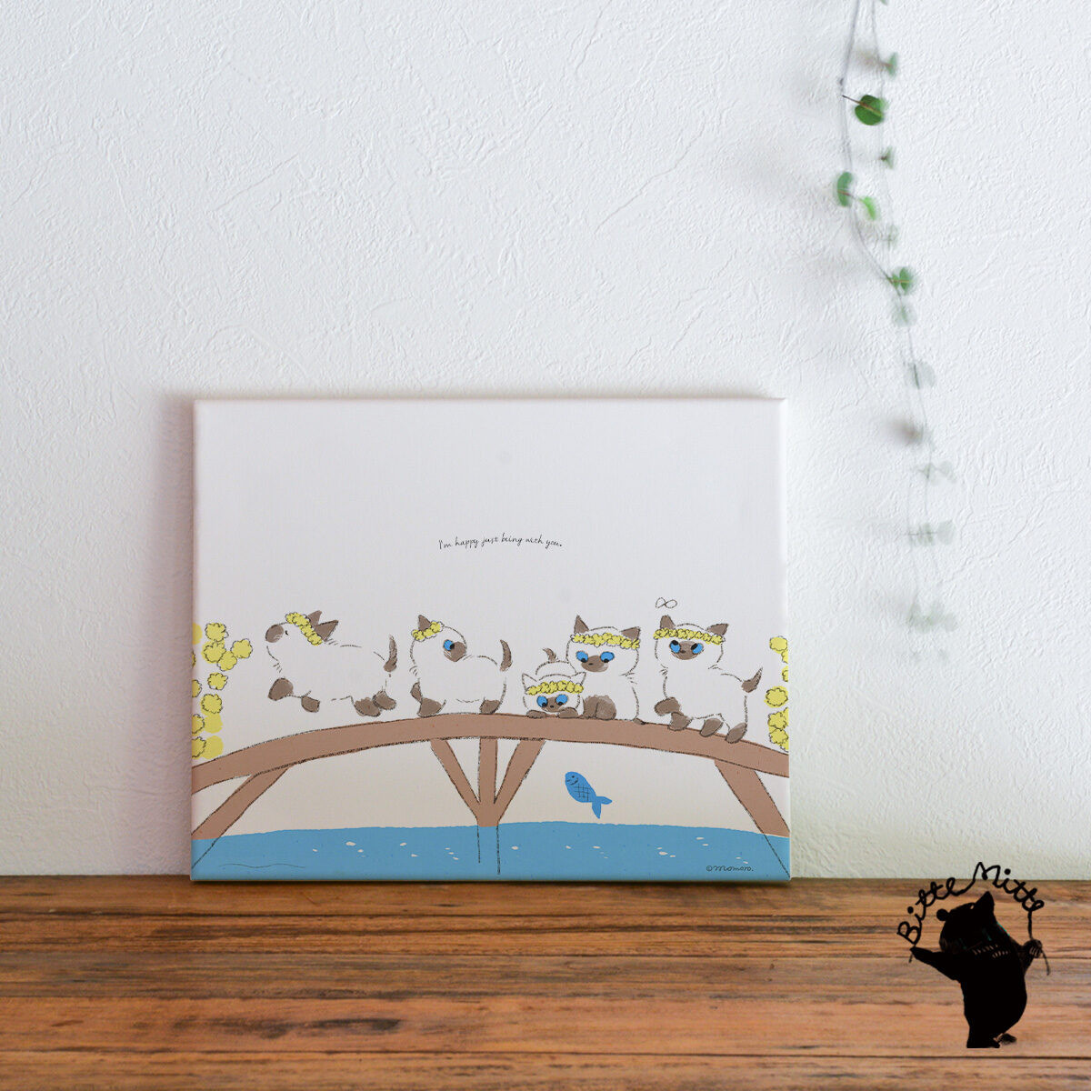 アートパネル 花 猫 癒し玄関 リビングに かわいい