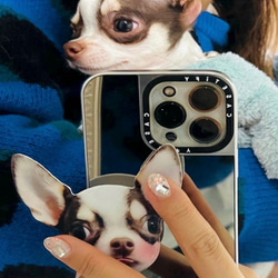 オーダーメイドグッズ お好きな写真で作れるオリジナル アクリル スマホグリップ秋冬限定1+1 9枚目の画像