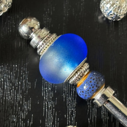 髮夾、毛玻璃珠（類似Ramune瓶）、藍色、單髮夾、夏季、銀色、清涼 第5張的照片