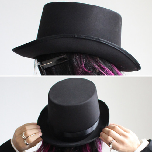 【スピード発送】ハイクラウン　リボン　ハット スピード発送】ハイクラウン リボン ハット アクセサリー - エフィカス