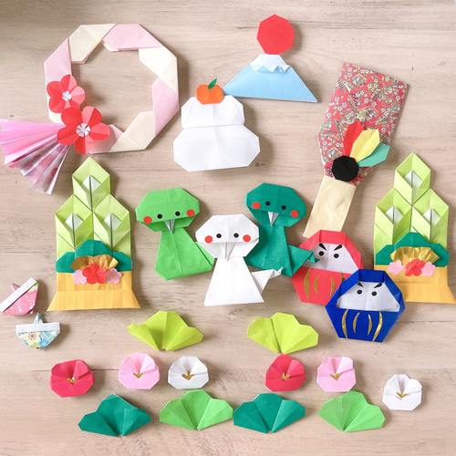 ☆お正月 巳年 折り紙 壁面 編み図・パターン ぴくにっく 通販