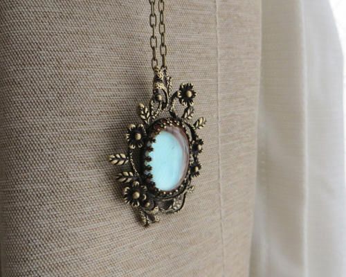 ヴィンテージサフィレット サフィリーン ネックレス 18×13