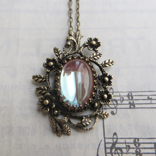 ヴィンテージサフィレット サフィリーン ネックレス 18×13