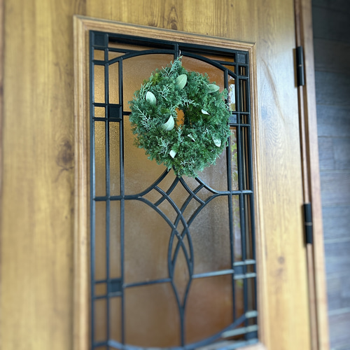 30cm 針葉樹のクリスマスシンプルフレッシュリース｜おしゃれなドライ