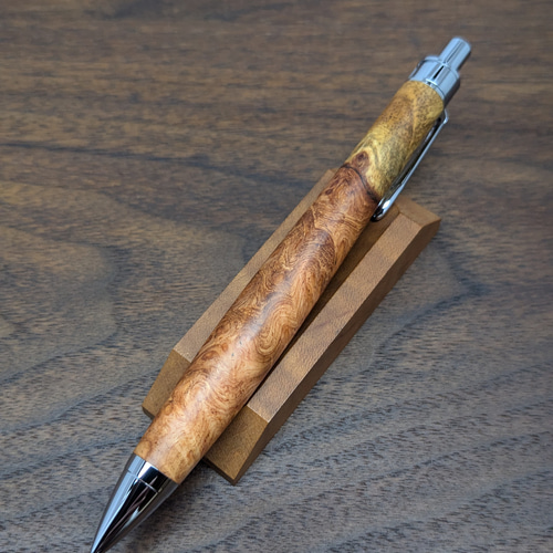 新作】花梨瘤杢 紅白 シャープペンシル No.682 ペン・筆記用具 工房