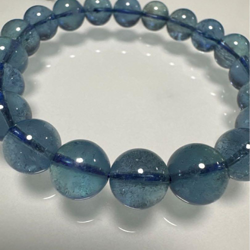 ディープモス アクアマリン 10mm 天然石 ブレスレット