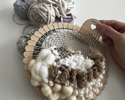 動画付】ウィービングサークルキット 織物 タペストリー作りに キット