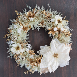 受注制作】聖夜の雪景色～～ クリスマスリース アーティフィシャル