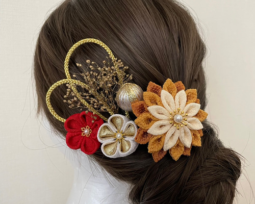 つまみ細工 その他ヘアアクセサリー 𝚁𝚒𝚌𝚘⑅︎◡̈︎* 通販