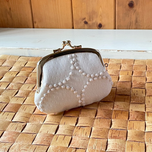 ミナペルホネン タンバリン仕切りがま口 がま口財布 がま口ポーチ