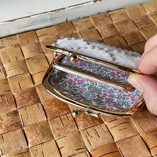 ミナペルホネン タンバリン仕切りがま口 がま口財布 がま口ポーチ