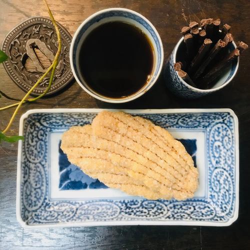 古伊万里　蛸唐草　長皿　4枚 古伊万里蛸唐草長皿4枚