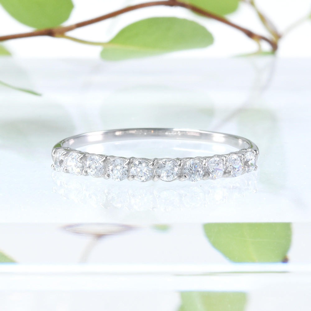 ハーフエタニティ リング SV925 シルバー CG062CIBS