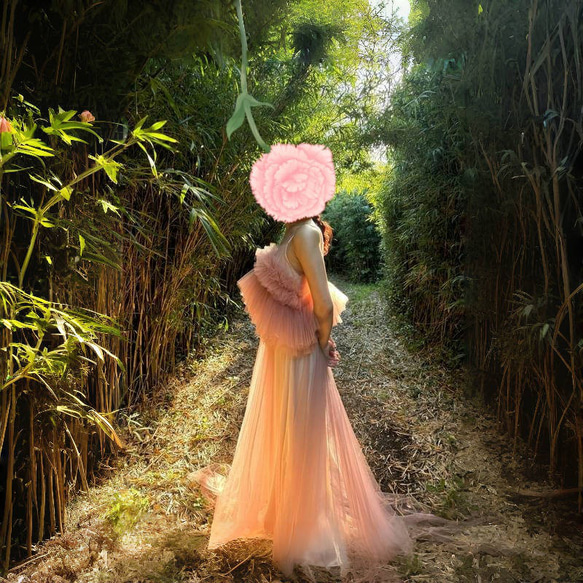 kanal 3wayレーススリーブセットフレアパーティードレス S グリーン