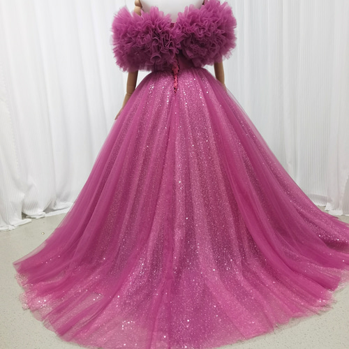 ☆大特価☆オフショルダー刺繍カラードレス くすみ紫 01196c6e172a7e89c7937678a8906b