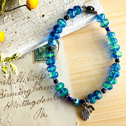 希少◆チェコ　ウランガラスヴィンテージネックレス◆Bijoux.M.G◆ワセリン 希少◇チェコ ウランガラス ヴィンテージ ネックレス◇Bijoux