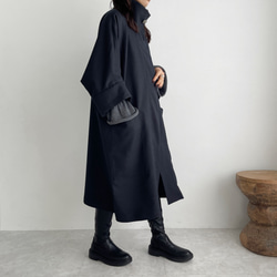 【ハイネックコート】 ハイネックコート(black) コート MELUMO 通販 12488922｜Creema