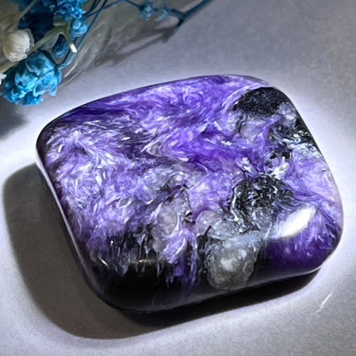 世界三大ヒーリングストーン】チャロアライト タンブル 瞑想グラウン